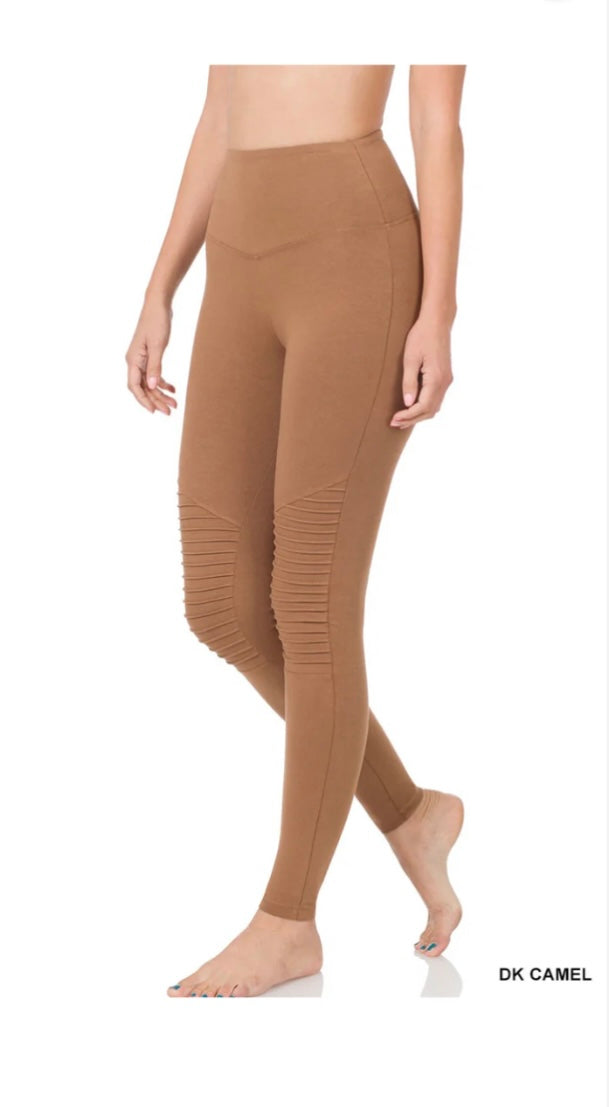 cotton full length wide wasteband moro leggings