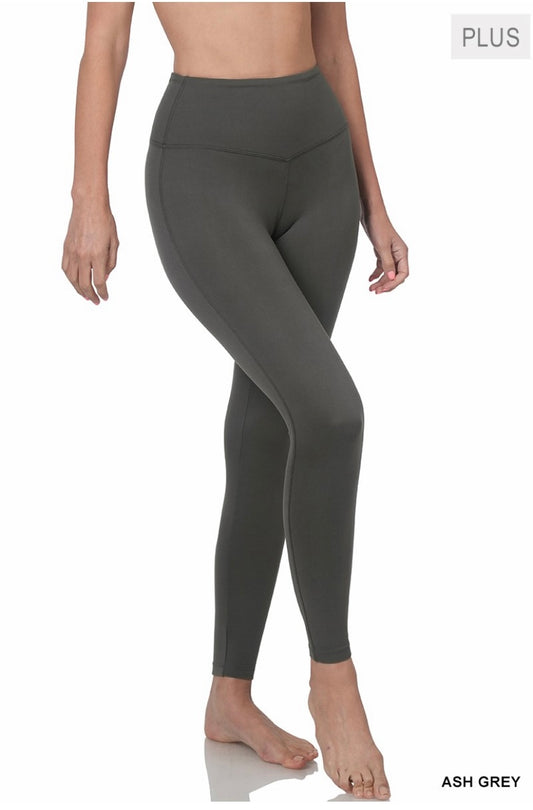 premium microfiber wide wasteband  leggings