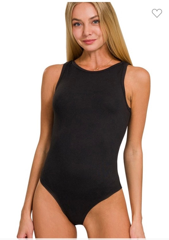 Boat Neck Sleeveless Body Suit