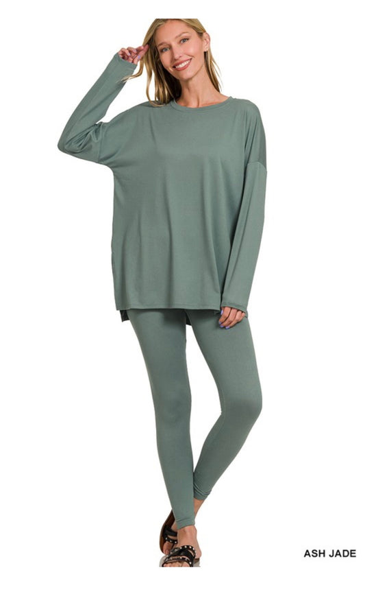 Brushed DTY Microfiber Loungewear Set