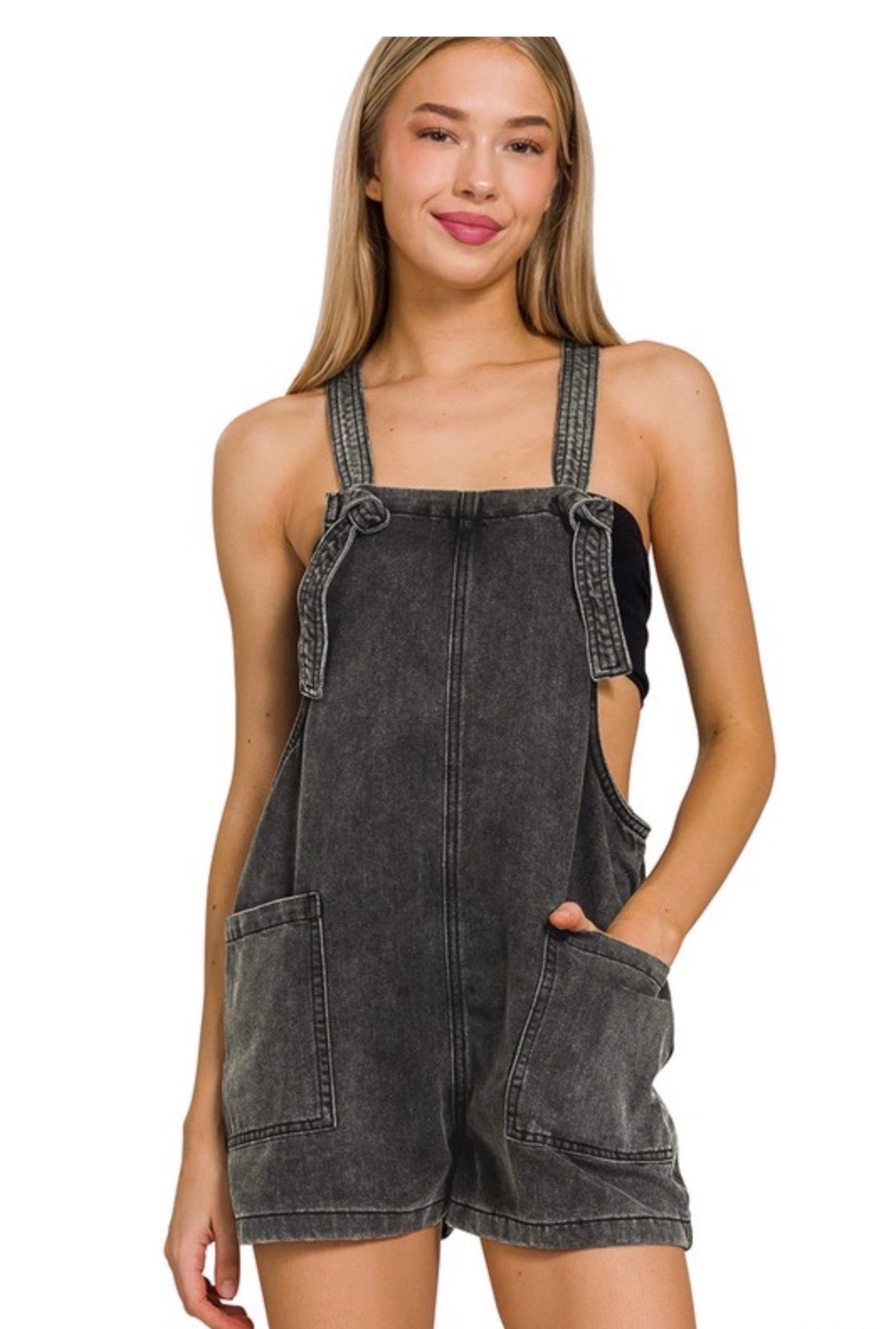 washed not strapped romper