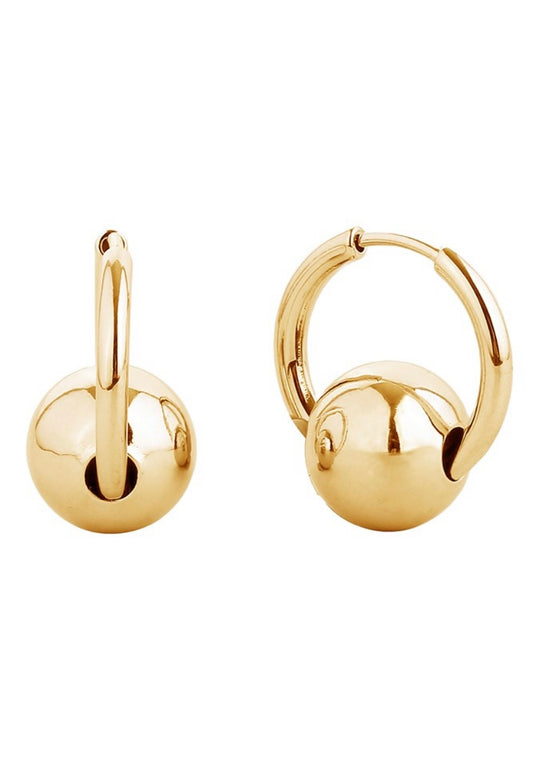 14K Dipped Huggie Earings