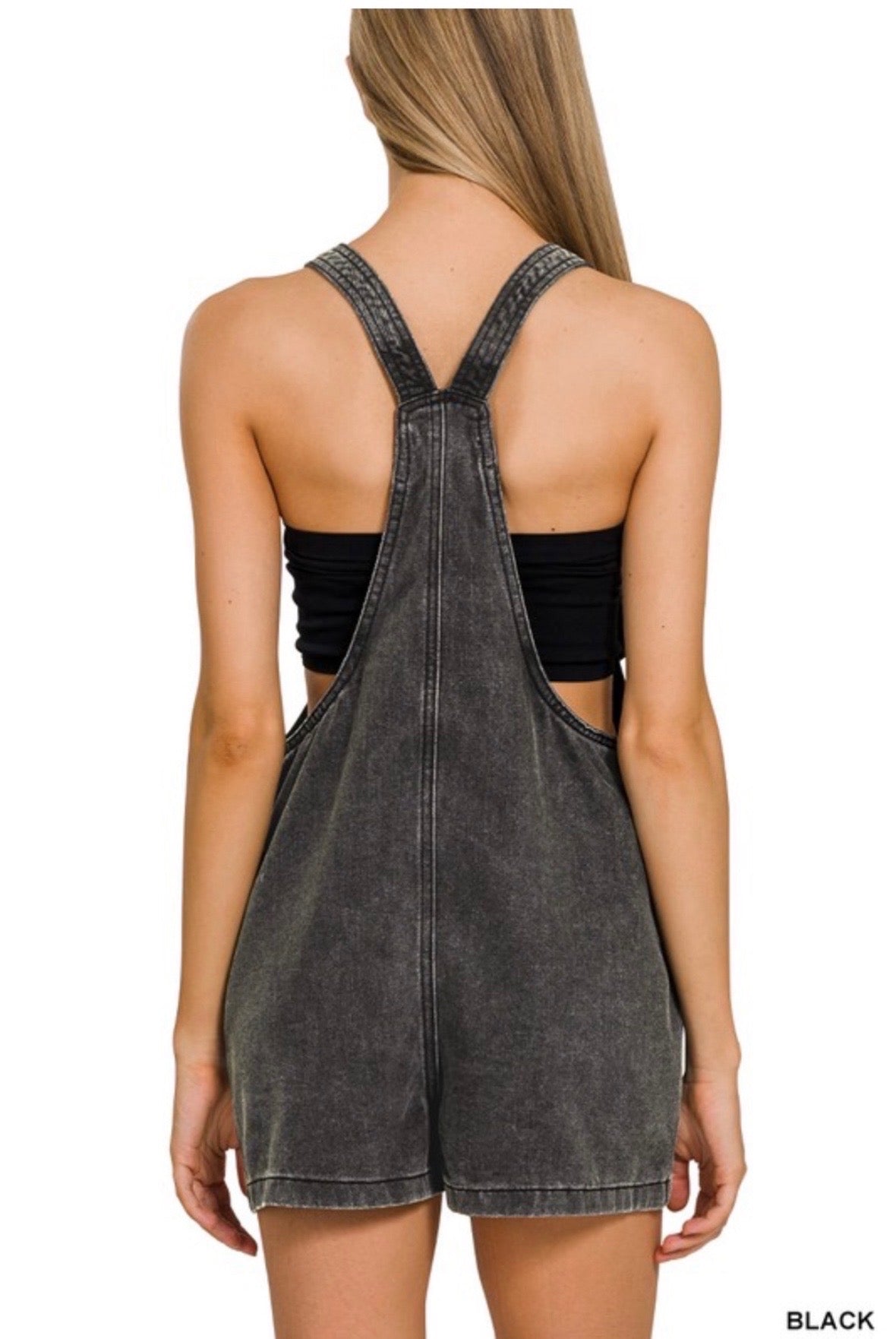 washed not strapped romper