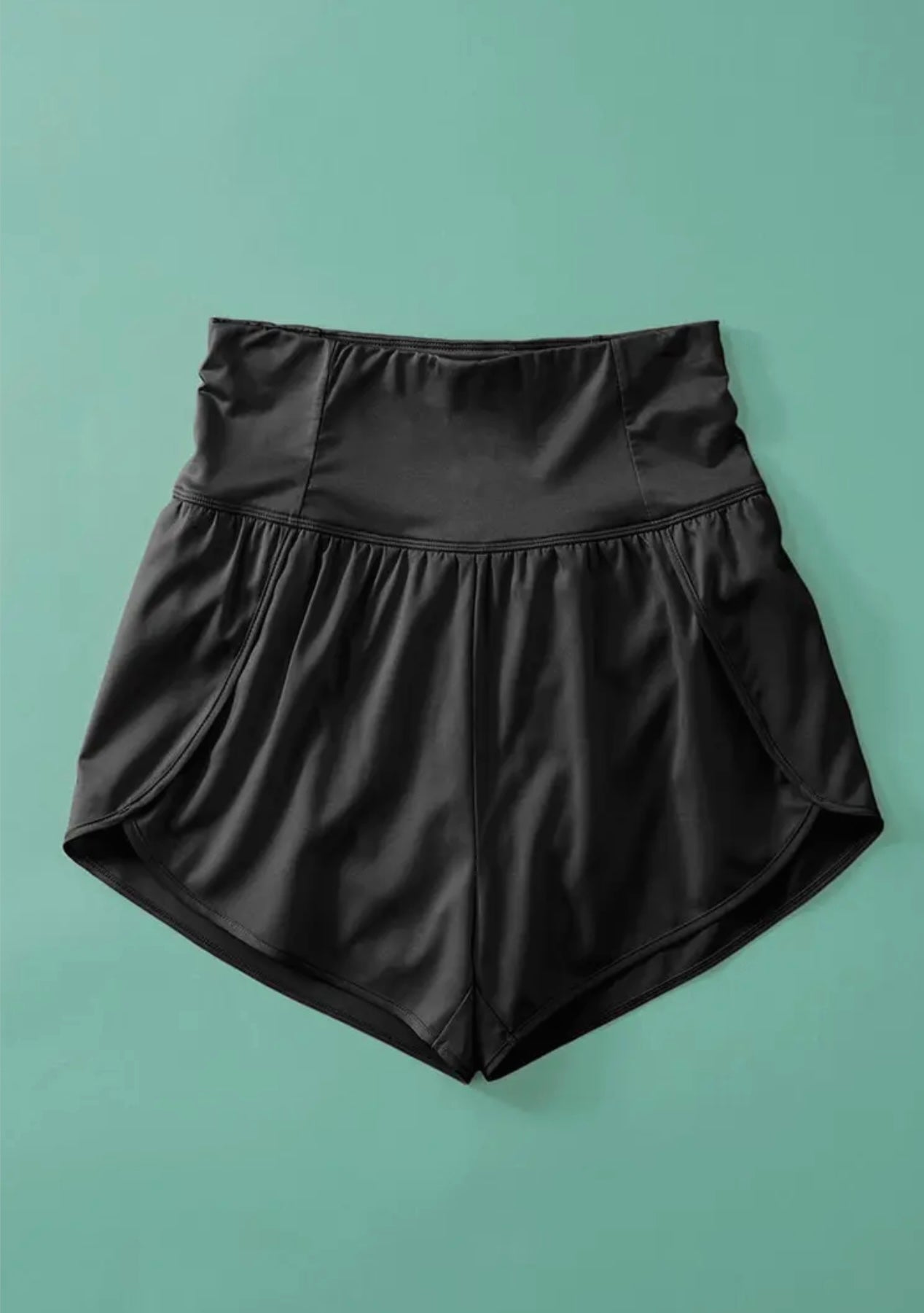 black track shorts